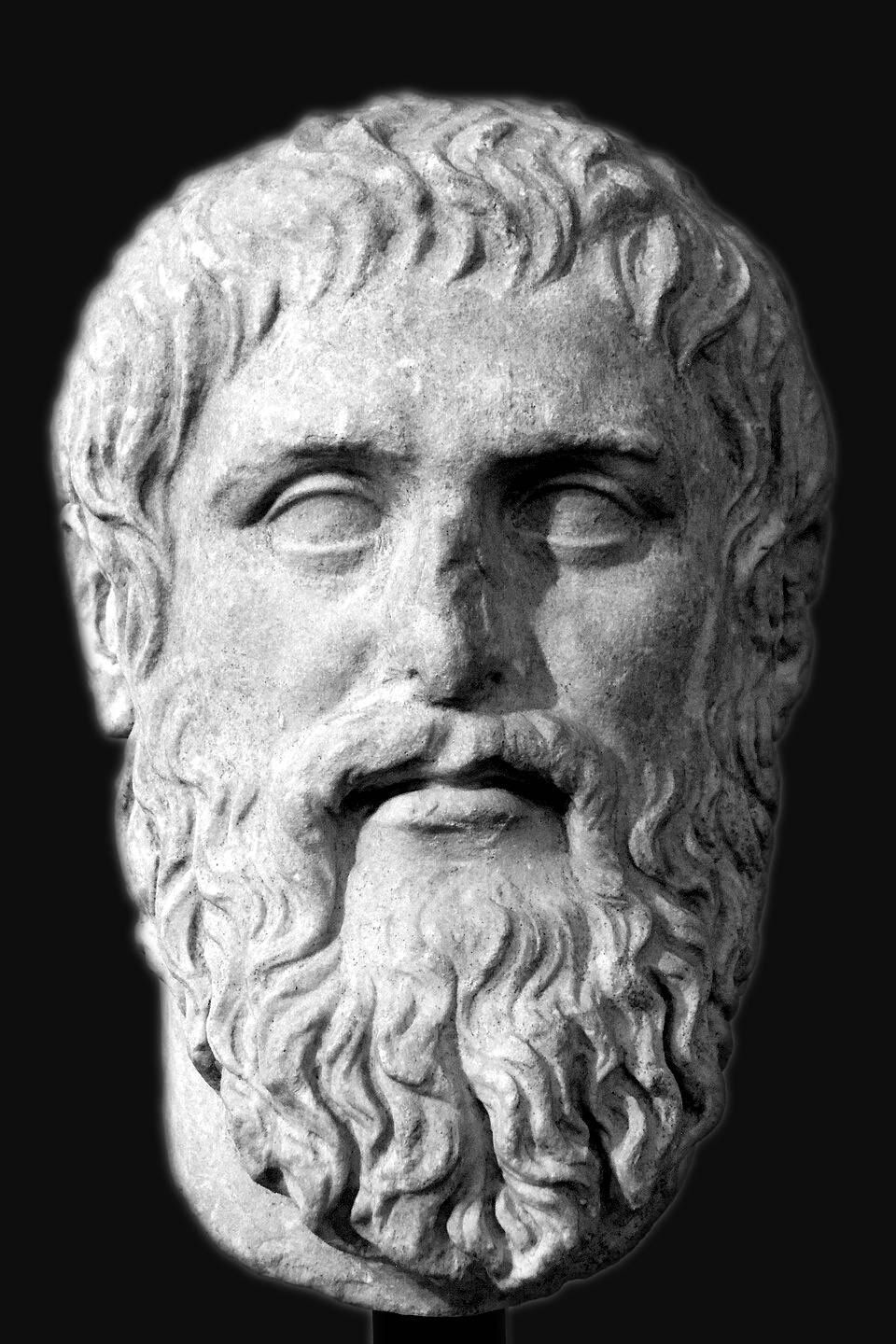 Marble bust of Plato, Roman copy of a Greek original, Capitoline Museums