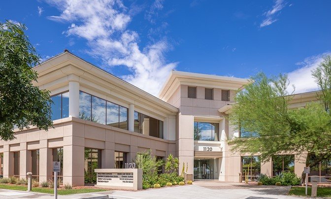 The 1120 and 1180 Town Center Drive office buildings in Summerlin